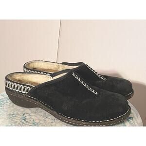 UGG Australia Women's Kohala (5177) Black Suede Slip On Clogs US Size 7